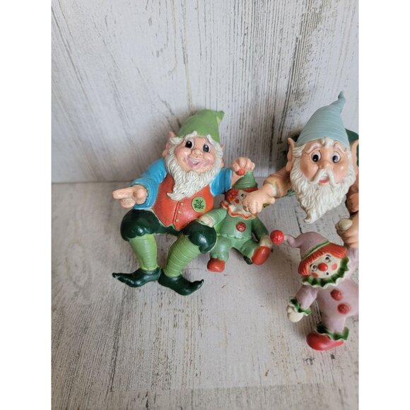 Enesco elf shelf sitters vintage Xmas decor figure unique home clown - Picture 3 of 9